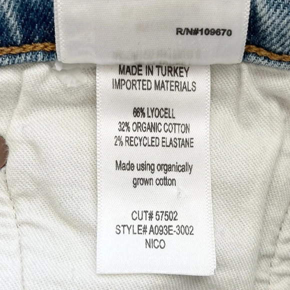 AGOLDE Nico High Rise Slim Jeans in Chronicle - Picture 13 of 14